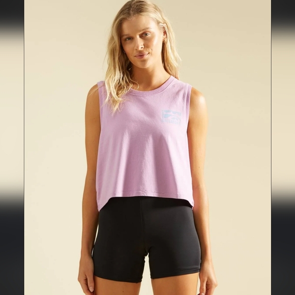 NWT Billabong A/DIV Women's Tank in Lit Up Lilac, Size L - Picture 1 of 4